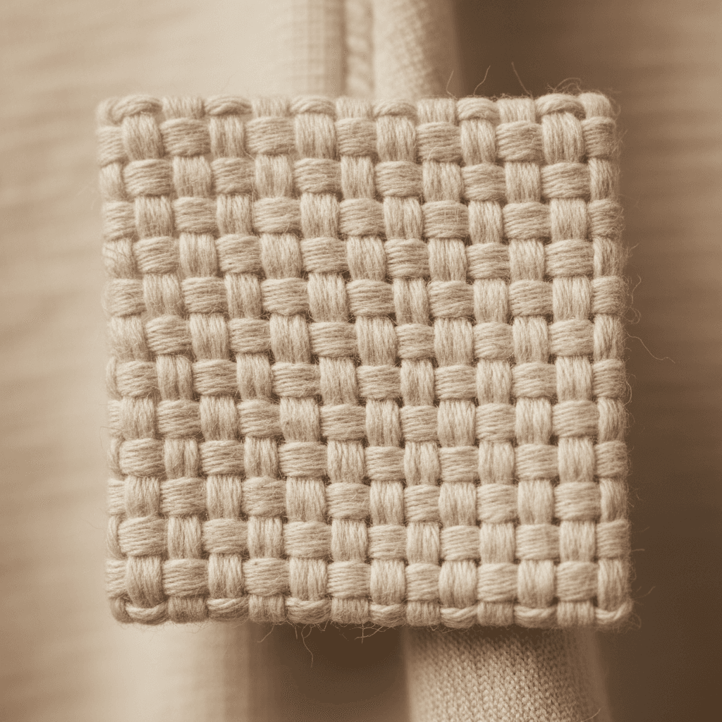 Detail tekstur bahan katun yang nyaman dipakai